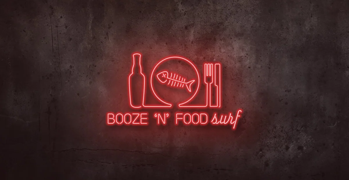 Booze N Food 2023 Surf Dinner artwork