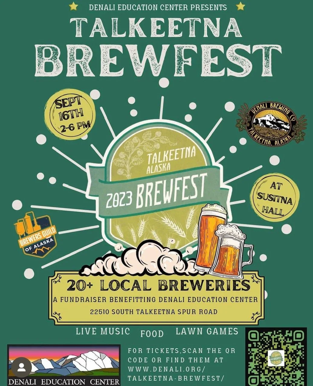 Talkeetna BrewFest 2023 event artwork